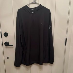 Mens XXL Black Travis Mathew lightweight quarter zip